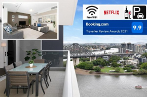 Executive 3 Bedroom Family Suite - Brisbane CBD - Views - Netflix - Fast Wifi - Free parking